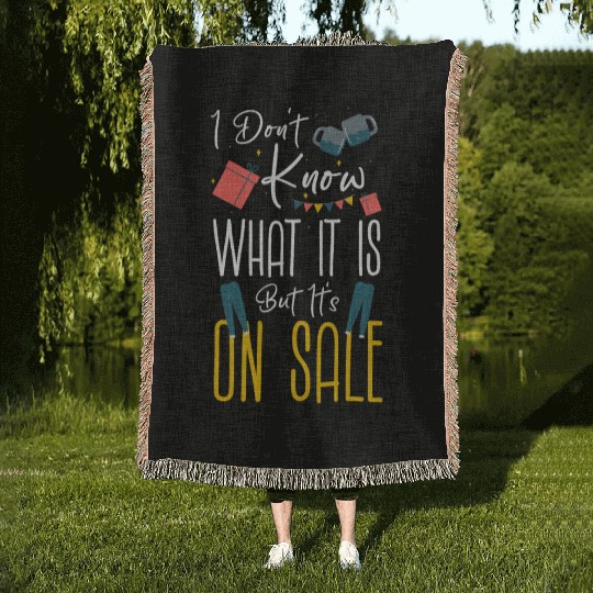 Shopping Addict Queen Clothes Woven Blankets