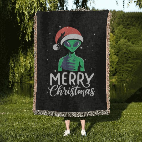 ET Christmas Woven Blankets