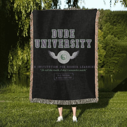 Dude University Woven Blankets