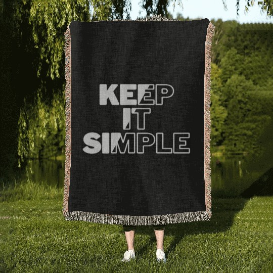 keep it simple Woven Blankets