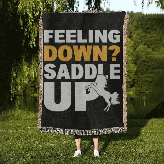 Equestrian Riding Riding Instructor Woven Blankets