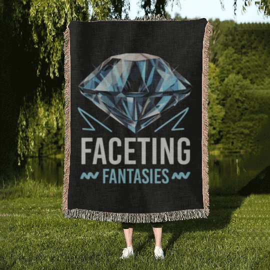 Lapidary Artist Gemstone Stone Collecting Stone Woven Blankets