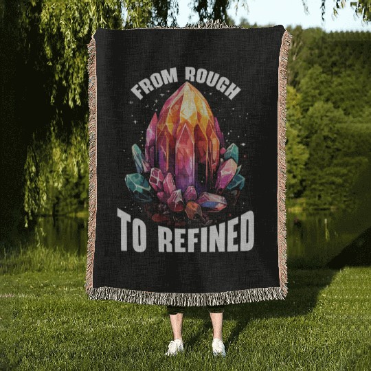 Lapidary Artist Gemstone Stone Collecting Stone Woven Blankets