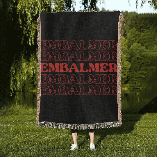 Embalmer Mortician Funeral Director Undertake Woven Blankets