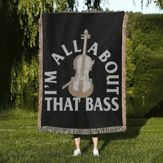 Double Bass Woven Blankets, I'm All About That Bass Woven Blankets,