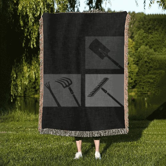 Gardener Landscape-Gardening-tools Farmers Garden Woven Blankets