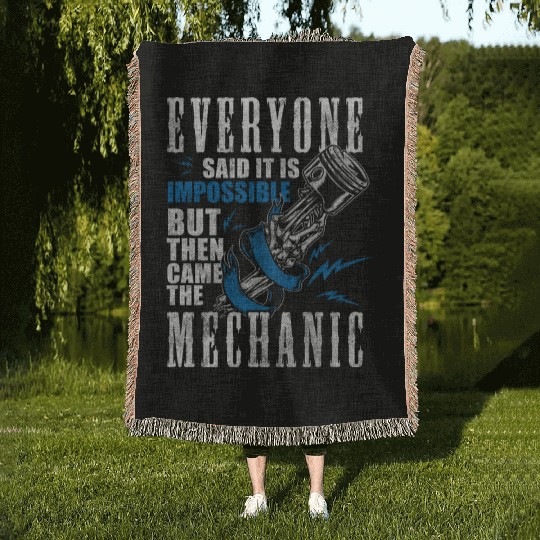Mechanic Mechatronics Engineer Hobbyist Woven Blankets