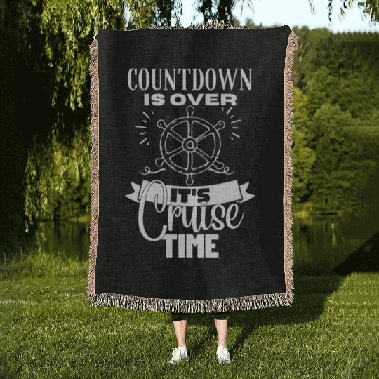 Cruise Ship It's Cruise Time Cruise Woven Blankets