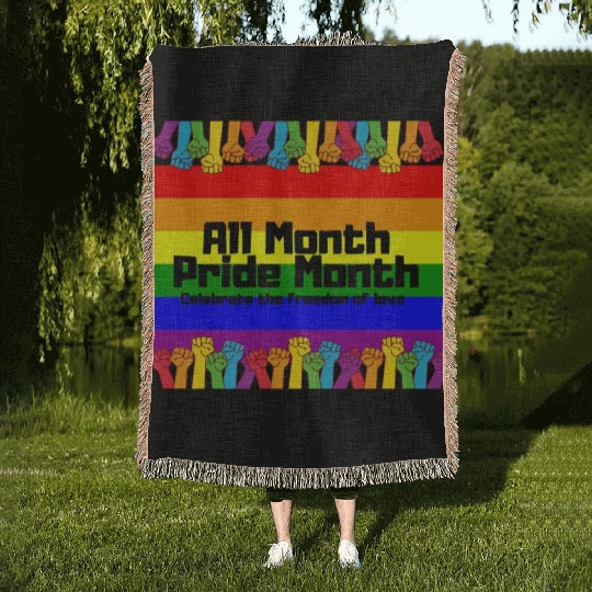 All Month Pride Month Woven Blankets