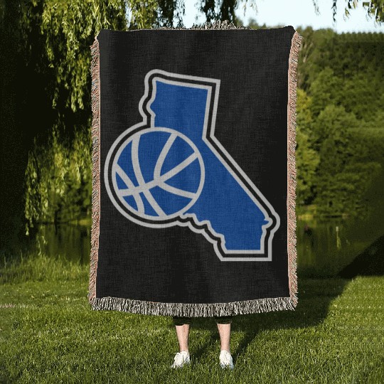 California Basketball Warriors Woven Blankets