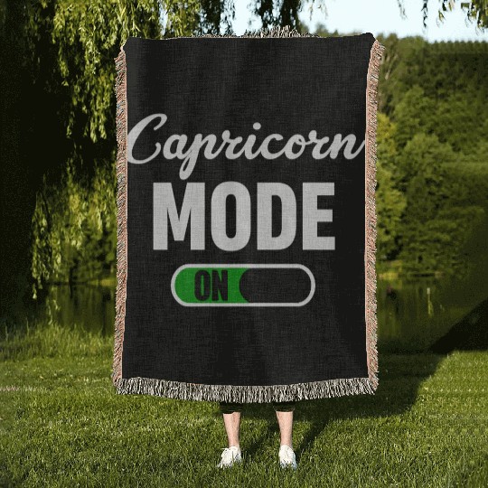 Capricorn Mode On Funny Horoscopes Astrophysics Woven Blankets