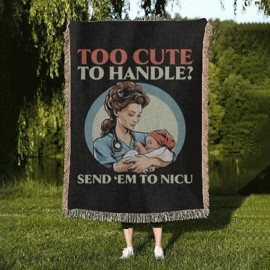 Registered Nurse Medical Medicine Neonatal Nurse Woven Blankets