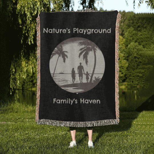 NATURES PLAYGROUND FAMILYS HAVEN Woven Blankets