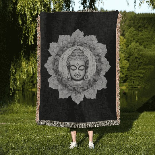 Zen Buddhism Woven Blankets