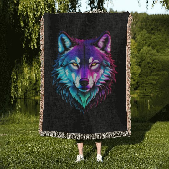Alpha Wolf Woven Blankets