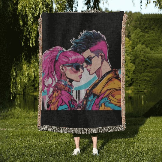 Y2K Fashion Woven Blankets