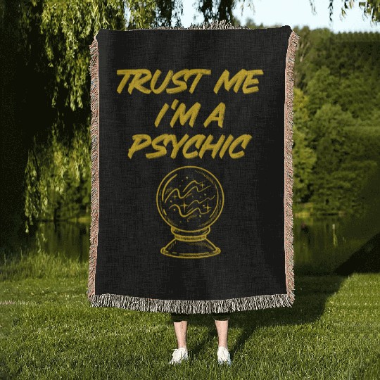 Psychic Astrology Astronomer Woven Blankets