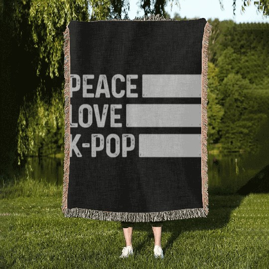 K-Pop Fan Gift Korean Pop Music Woven Blankets