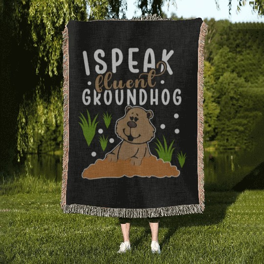 Groundhog Day 2024 Enthusiast February 2nd Woven Blankets