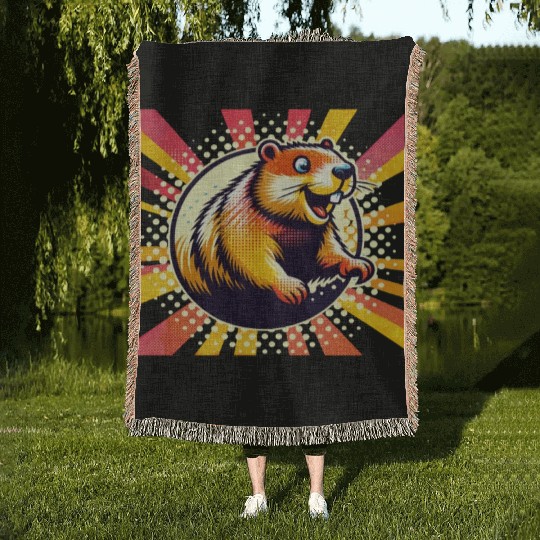 Groundhog Day 2024 Enthusiast February 2nd Woven Blankets