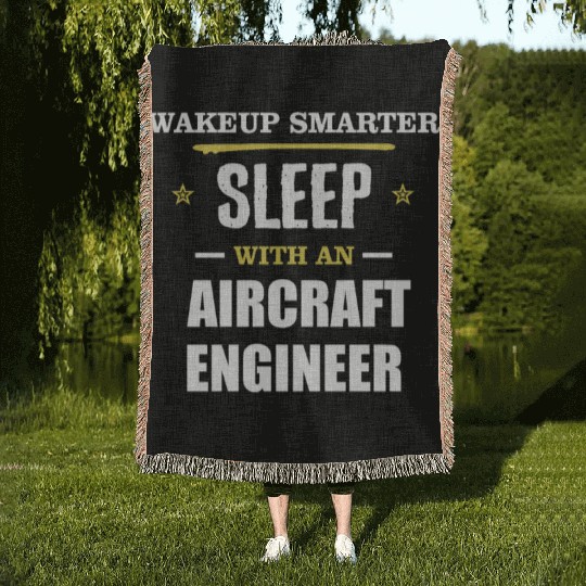 Wakeup Smarter Sleep WIth Aircraft Assembler Gift Woven Blankets