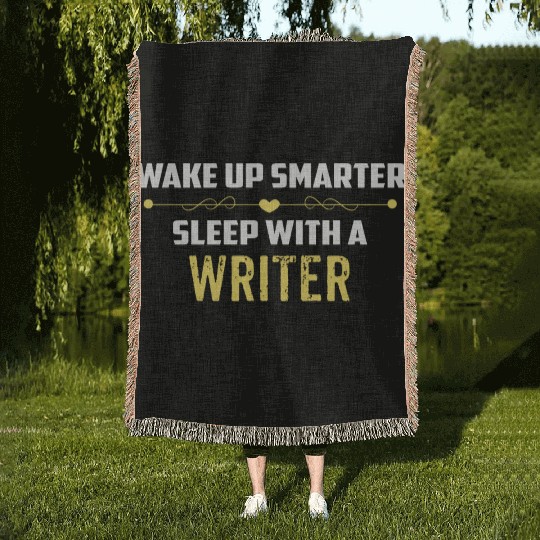 Wake Up Smarter Sleep With A WRITER Woven Blankets