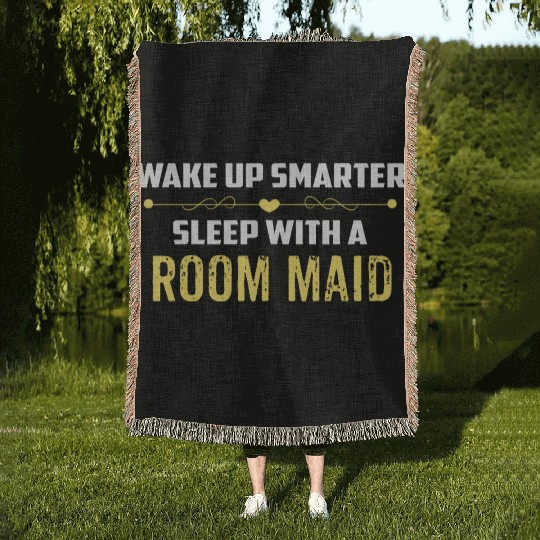 Wake Up Smarter Sleep With A ROOM MAID Woven Blankets