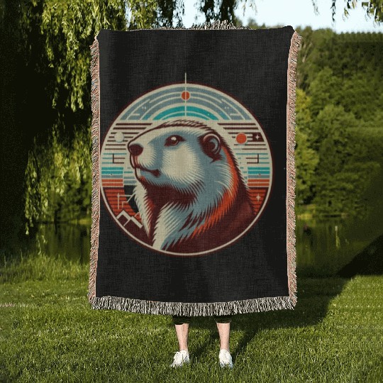 Groundhog Day 2024 Enthusiast February 2nd Woven Blankets