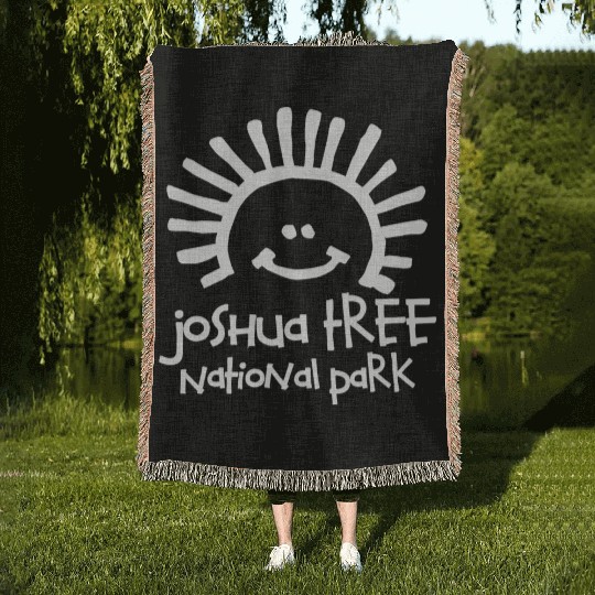 Joshua Tree National Park Souvenirs Gifts Vacation Woven Blankets