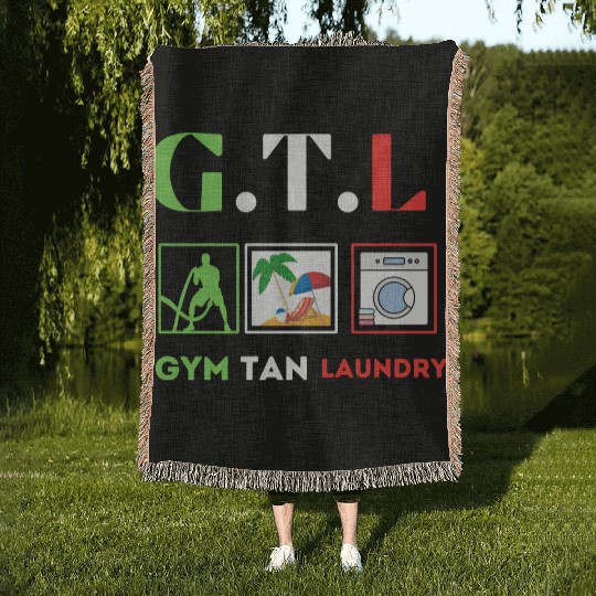 Gym Tan Laundry GTL New Jersey Garden NJ Shore It Woven Blankets
