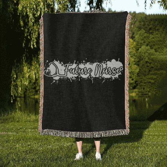 Future Nurse Newborn Nurse Woven Blankets