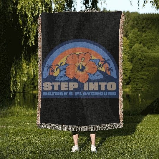 Step into Nature's playground Woven Blankets