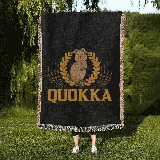 Quokka Gift Short-tailed Kangaroo Woven Blankets