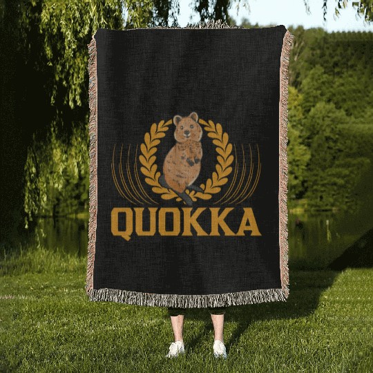 Quokka Gift Short-tailed Kangaroo Woven Blankets