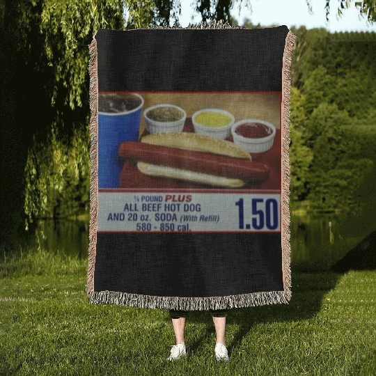 I Got That Dog In Me Funny Meme for HotDog Lover Woven Blankets