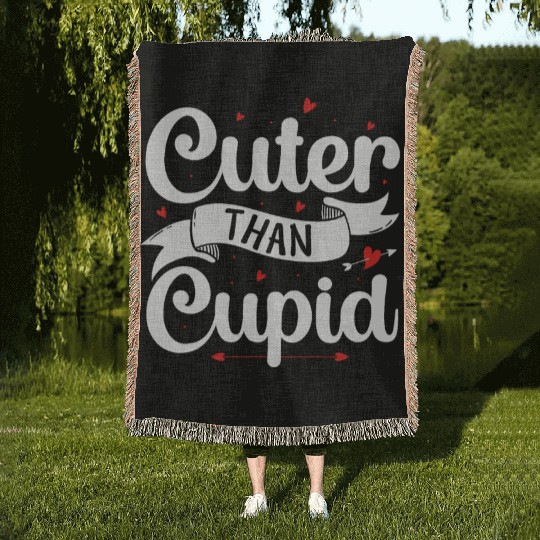 Cuter Than Cupid Woven Blankets