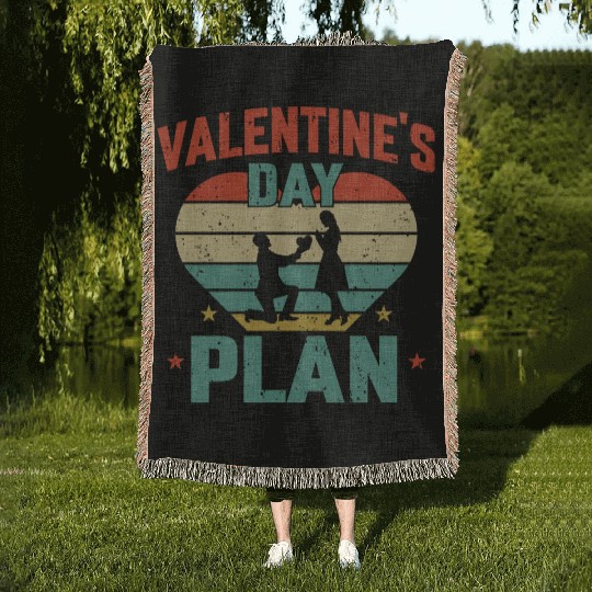 Valentine s Day Plan Woven Blankets