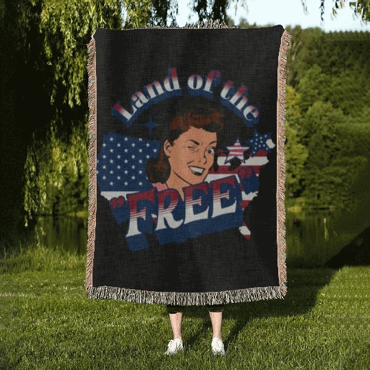 Land of the "Free" Woven Blankets