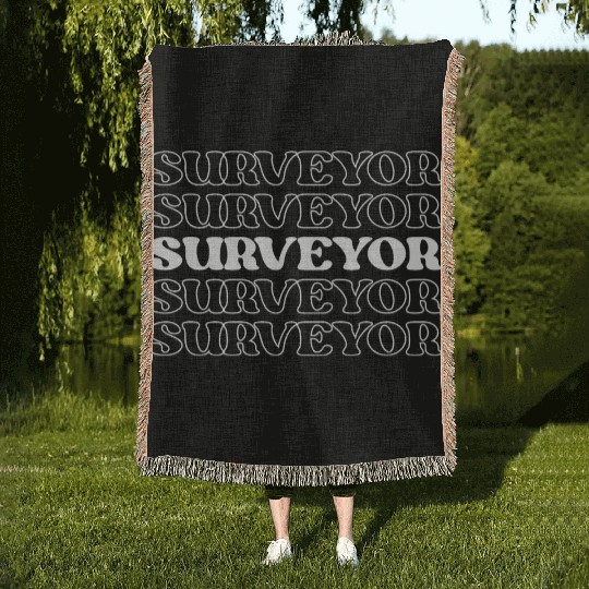 Surveyor Mapper Land Surveyor Geospatial Expert Woven Blankets