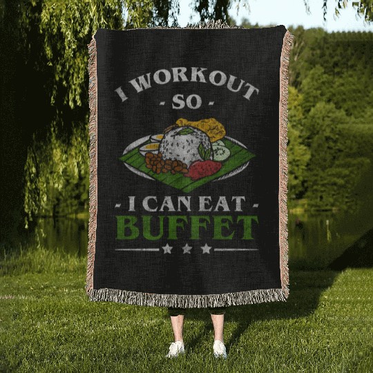 Buffet Delicious Hotel Glutton Woven Blankets