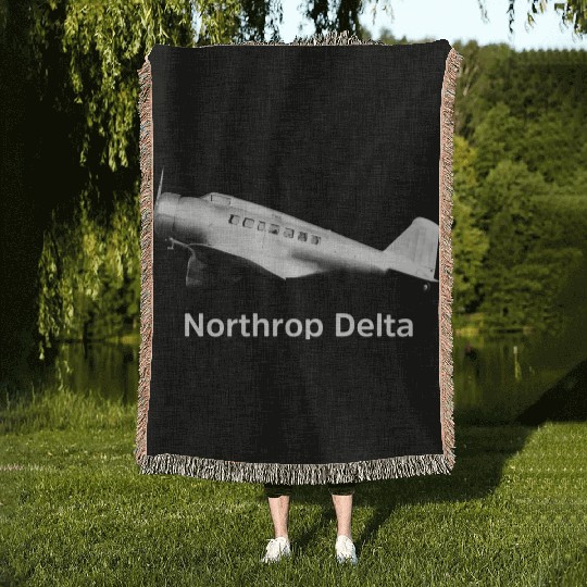 Northrop Delta Aircraft Woven Blankets