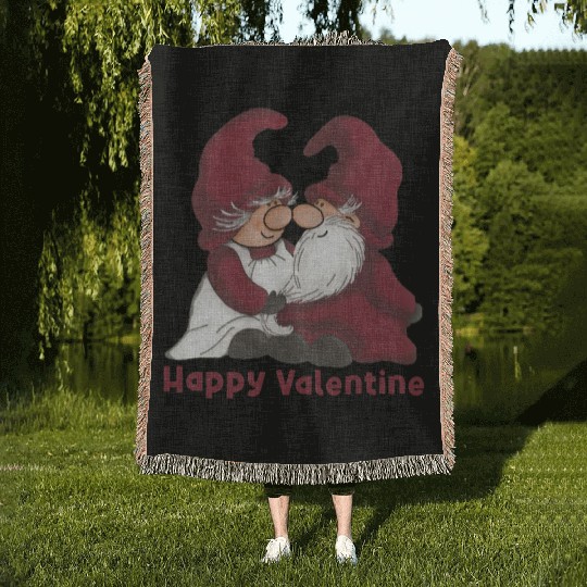 Happy Valentine's Day Woven Blankets