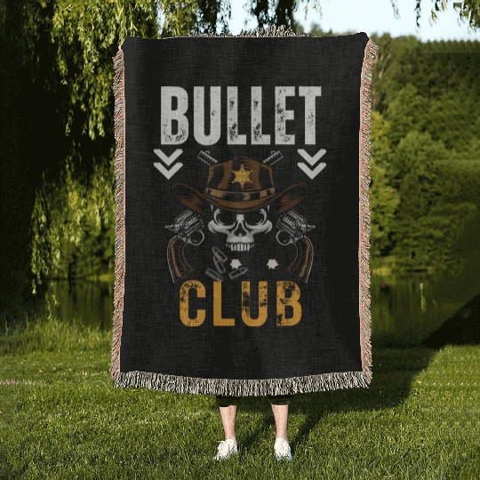 Skeleton Arsenal Bullet Club Commando Woven Blankets Woven Blankets