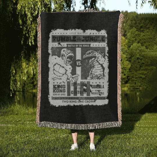 nature animal dragon design godzila reptile Woven Blankets