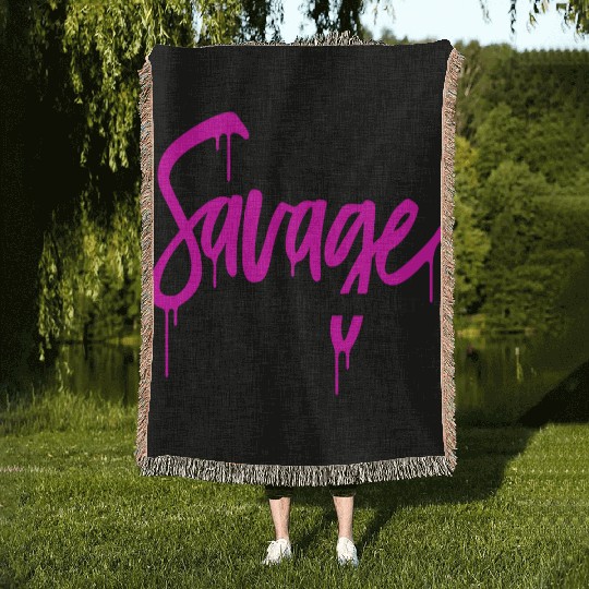 Savage classy bougie ratchet Woven Blankets