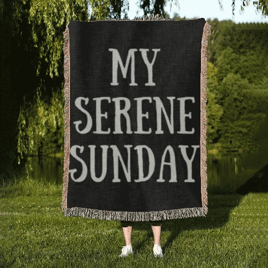 My Serene Sunday Woven Blankets
