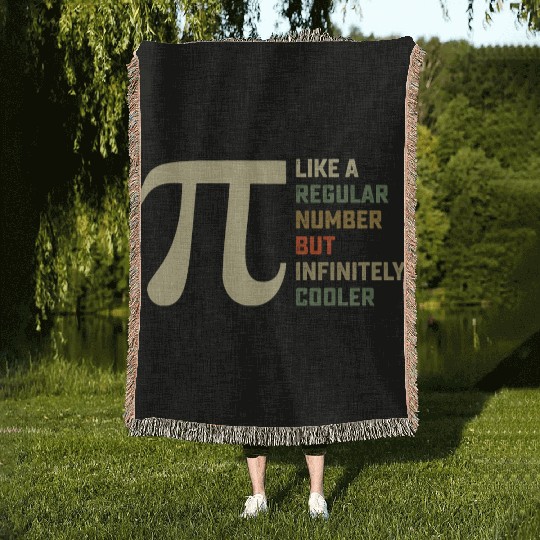 Like a Regular Number But Infinitely Cooler Pi Day Woven Blankets
