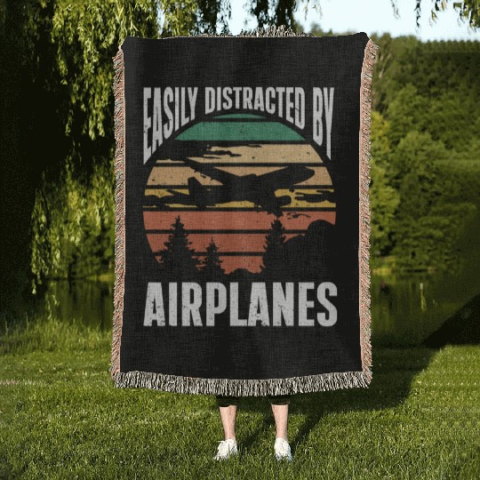Pilot Quote Flight Lover Aircraft Aviation Woven Blankets