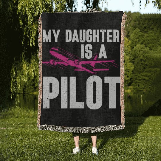 Pilot Quote Flight Lover Aircraft Aviation Woven Blankets