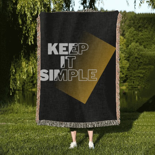keep it simple Woven Blankets